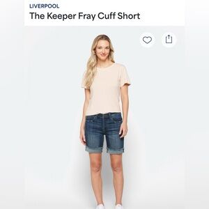 Liverpool Women's Fray Cuff shorts